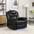 thumbnail image 1 of Home Theater Seating Manual Recliner Chair with LED Light Strip for Living Room,Bedroom, 1 of 9