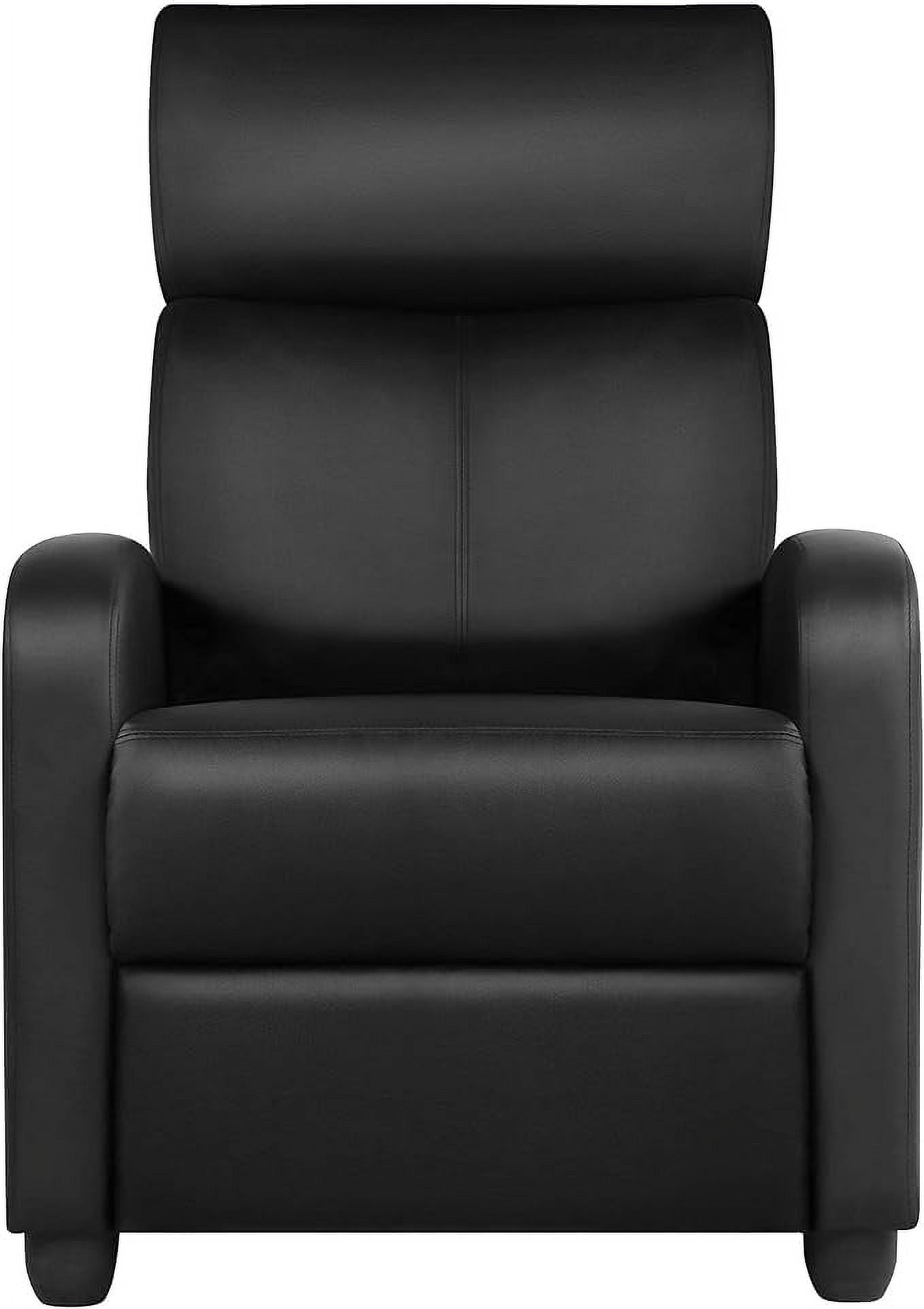 Home Theater Seating PU Leather Recliner Chair Modern Single Living
