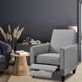 thumbnail image 1 of Home Theater Seating Push Back Recliner Chairs, Reclining Chair-Color:Gray,Fabric:Microfiber, 1 of 5