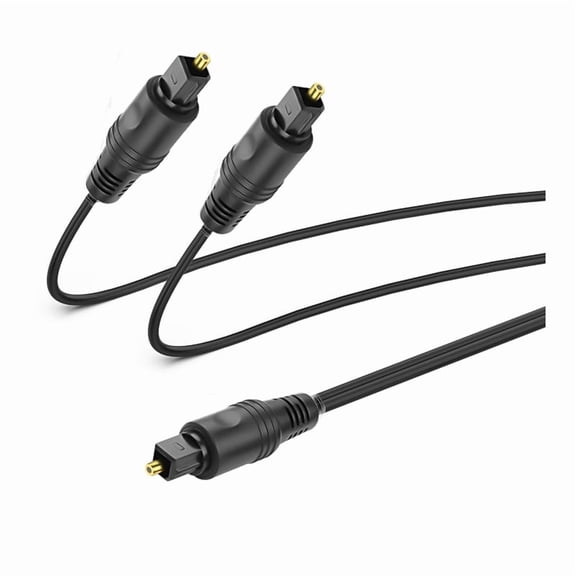 Home Theater Toslink Digital Optical Audio Splitter 1 In 2 Out Cable 1m