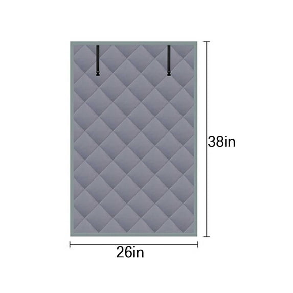 Home Thermal Insulated Door Cover - 26x38in Thicken Cotton Door Curtains, Heavy Duty Windproof Waterproof Cold Protection - Ideal for Indoor/Outdoor