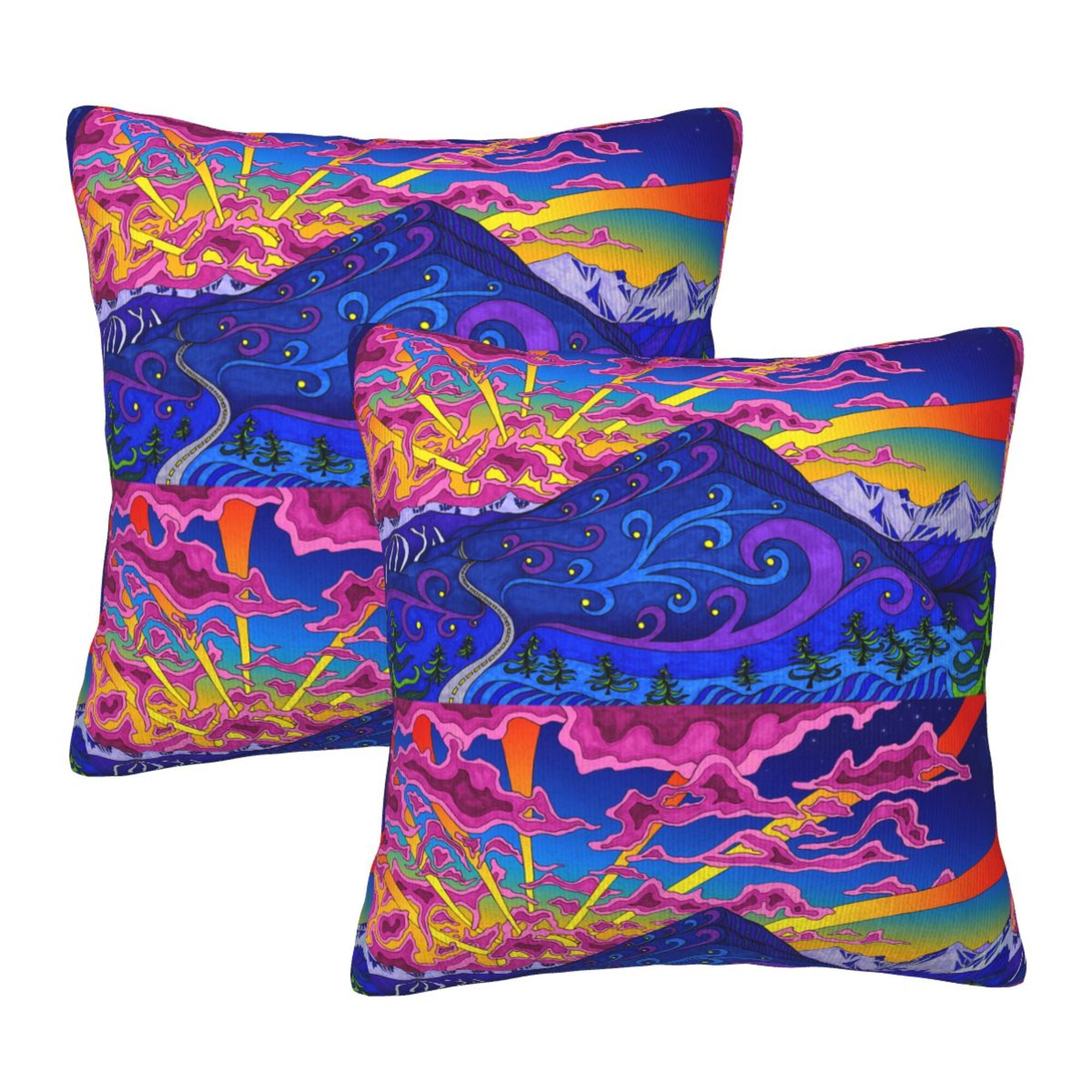 Home Throw Pillow Covers 3d art wallpaper Square Thick Throw Pillow ... - Contemporary Textured Throw Pillow Covers