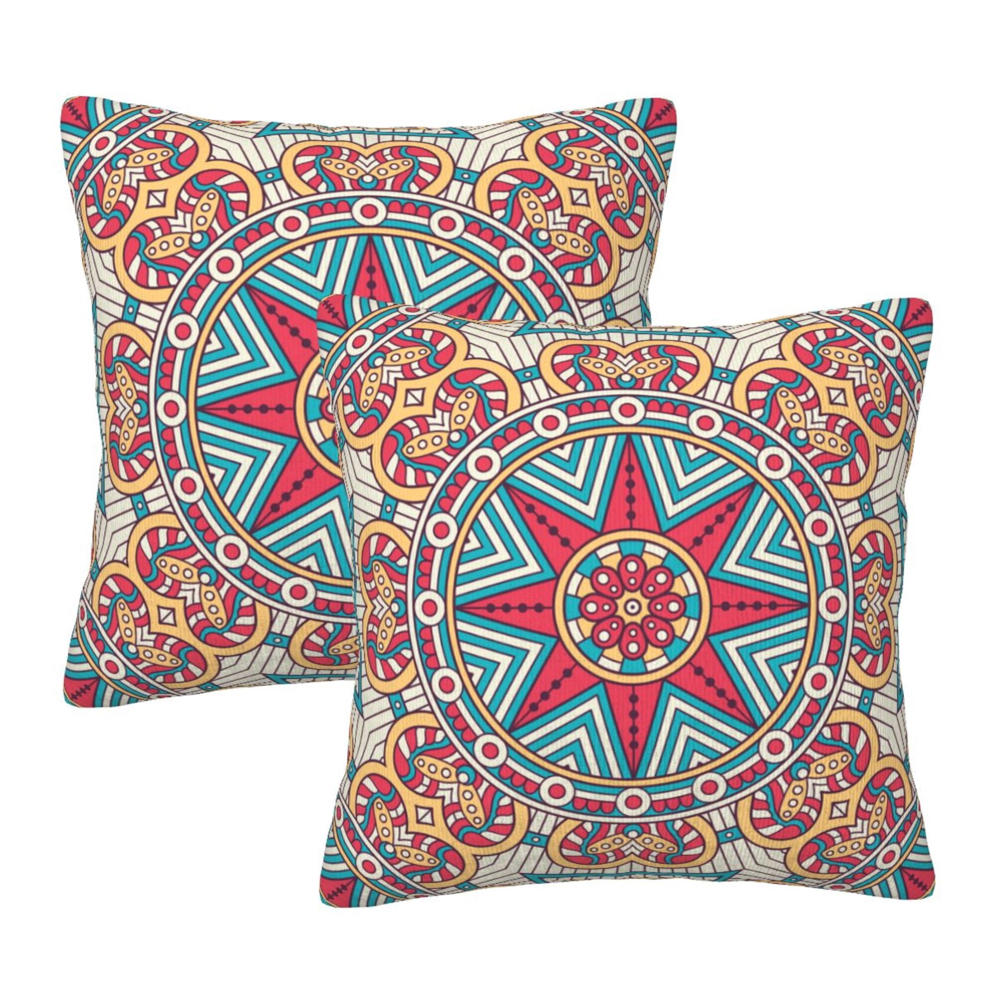 Home Throw Pillow Covers Classical ethnic pattern background Square