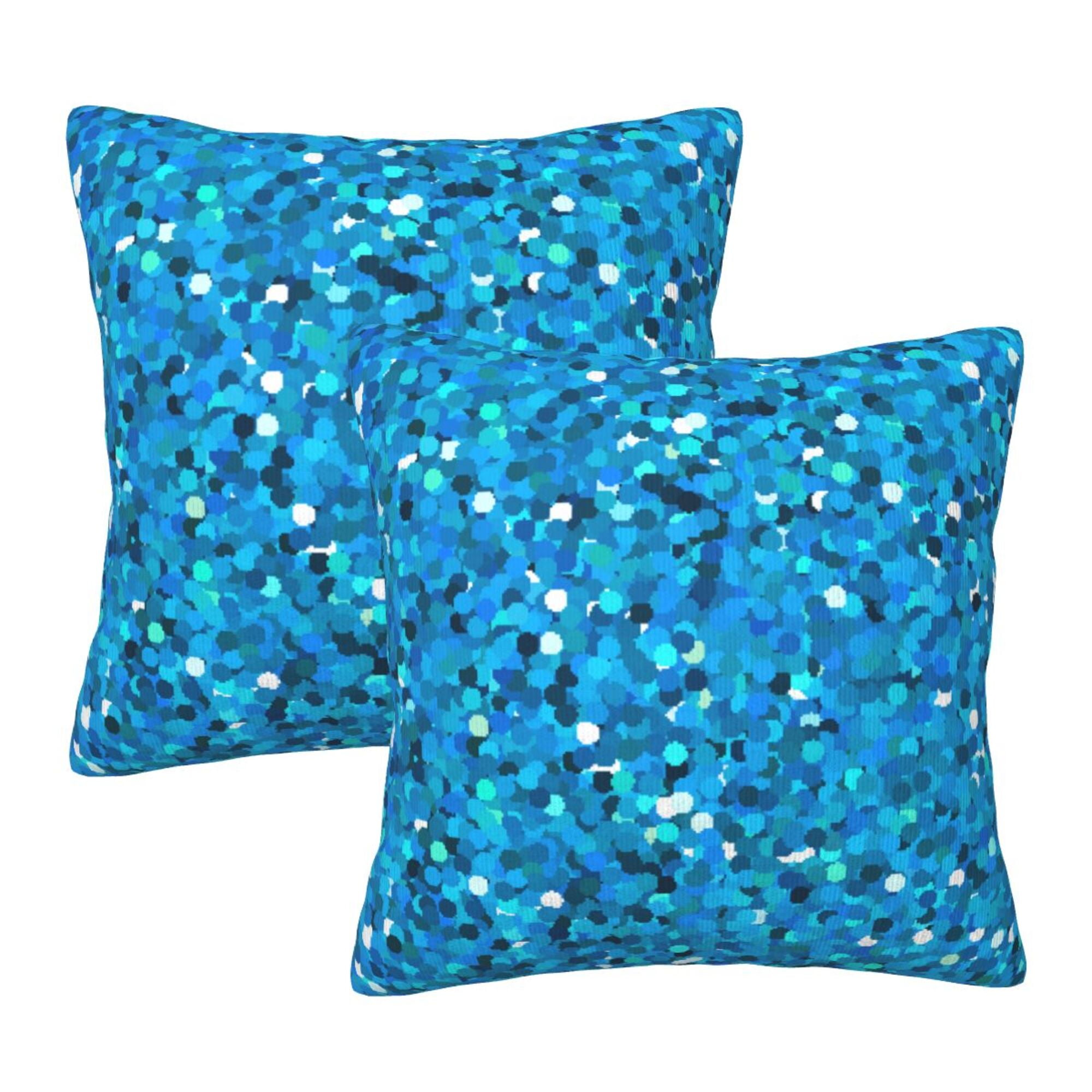 Home Throw Pillow Covers Colorful particle background Square Thick ...
