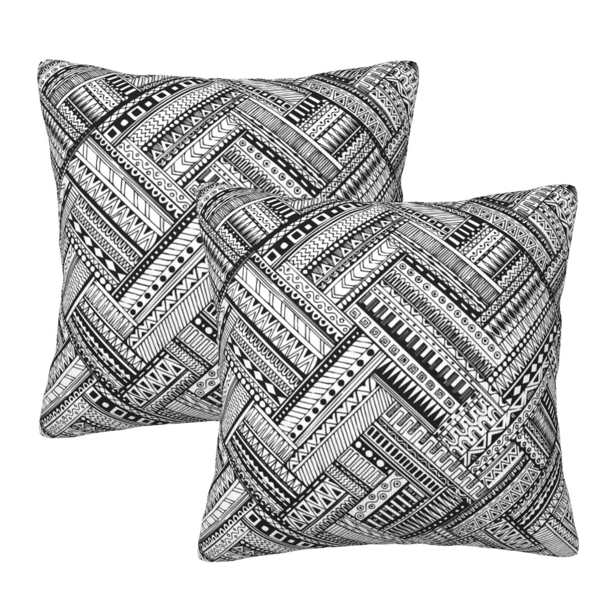 Home Throw Pillow Covers Flower Background Square Thick Throw Pillow
