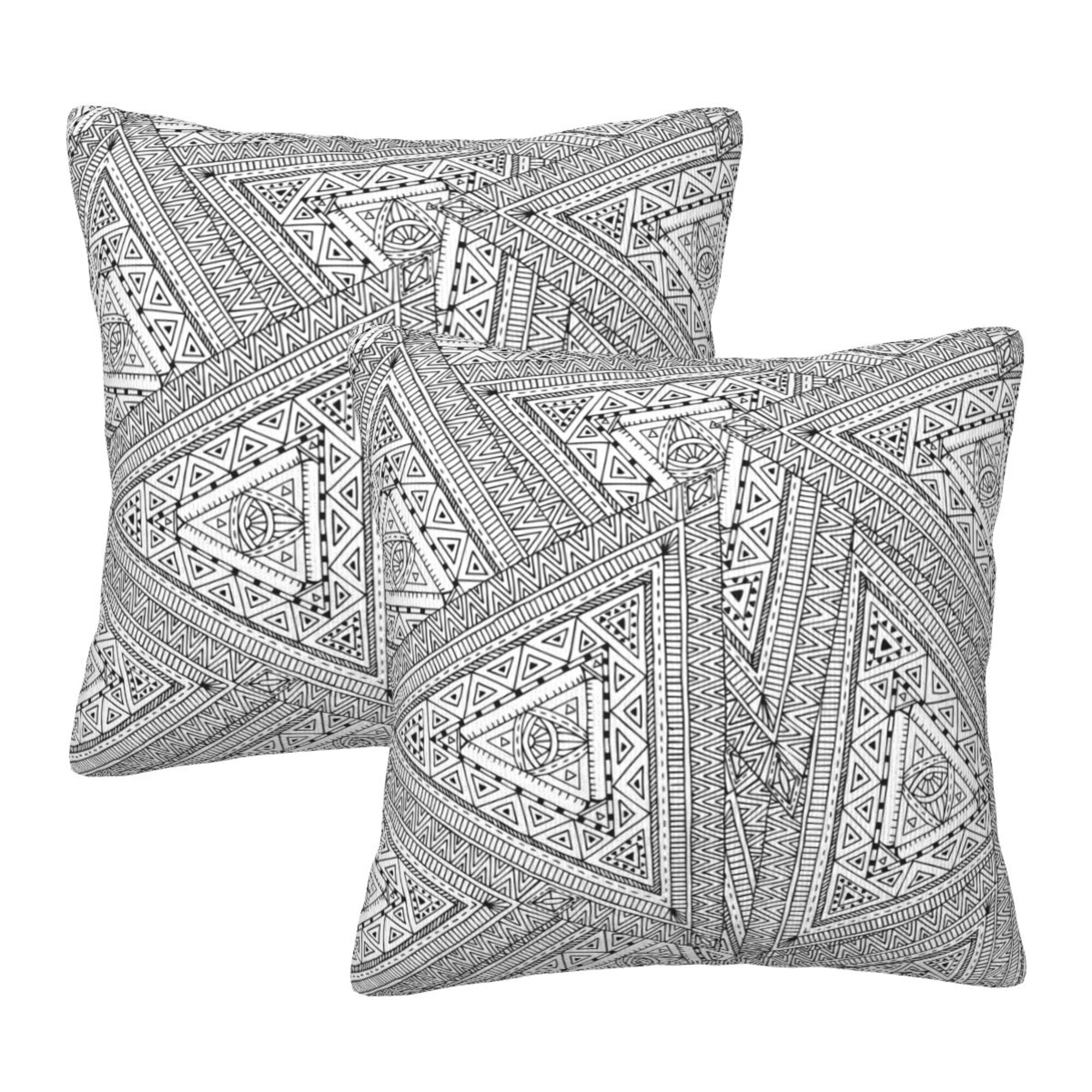 Home Throw Pillow Covers Flower Background Square Thick Throw Pillow