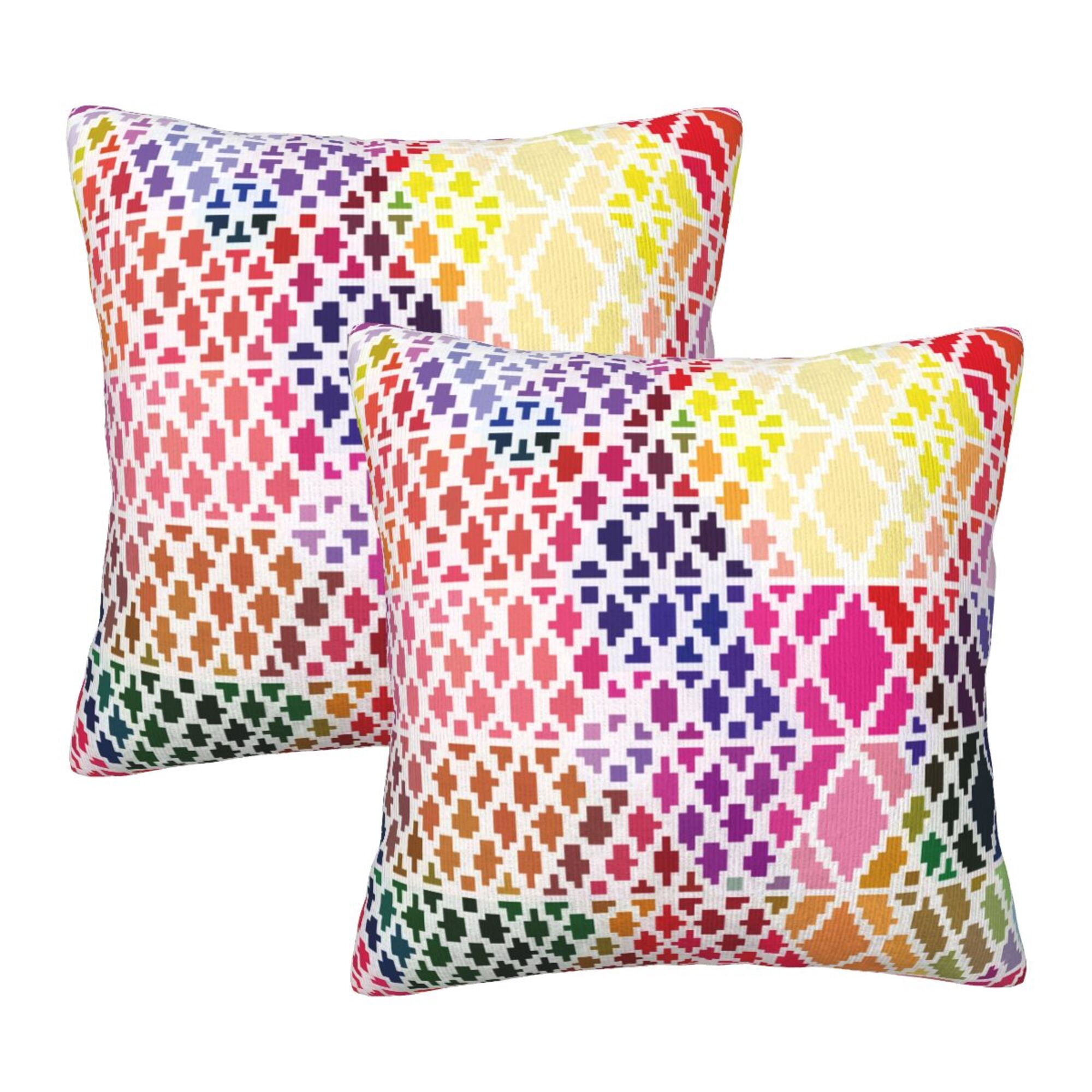 Home Throw Pillow Covers Flowery hexagon background Square Thick Throw