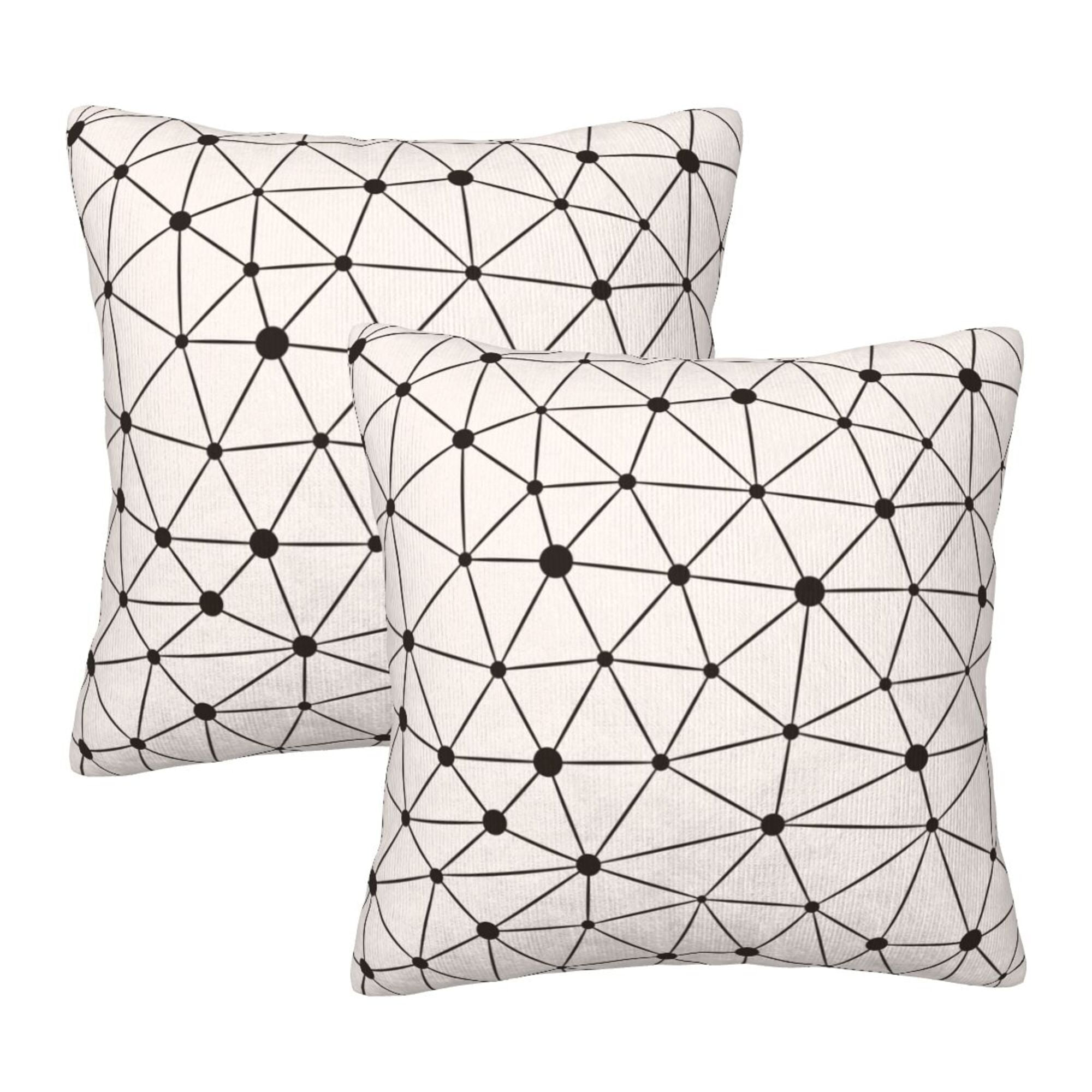 Home Throw Pillow Covers Geo Polygon Background Square Thick Throw ...