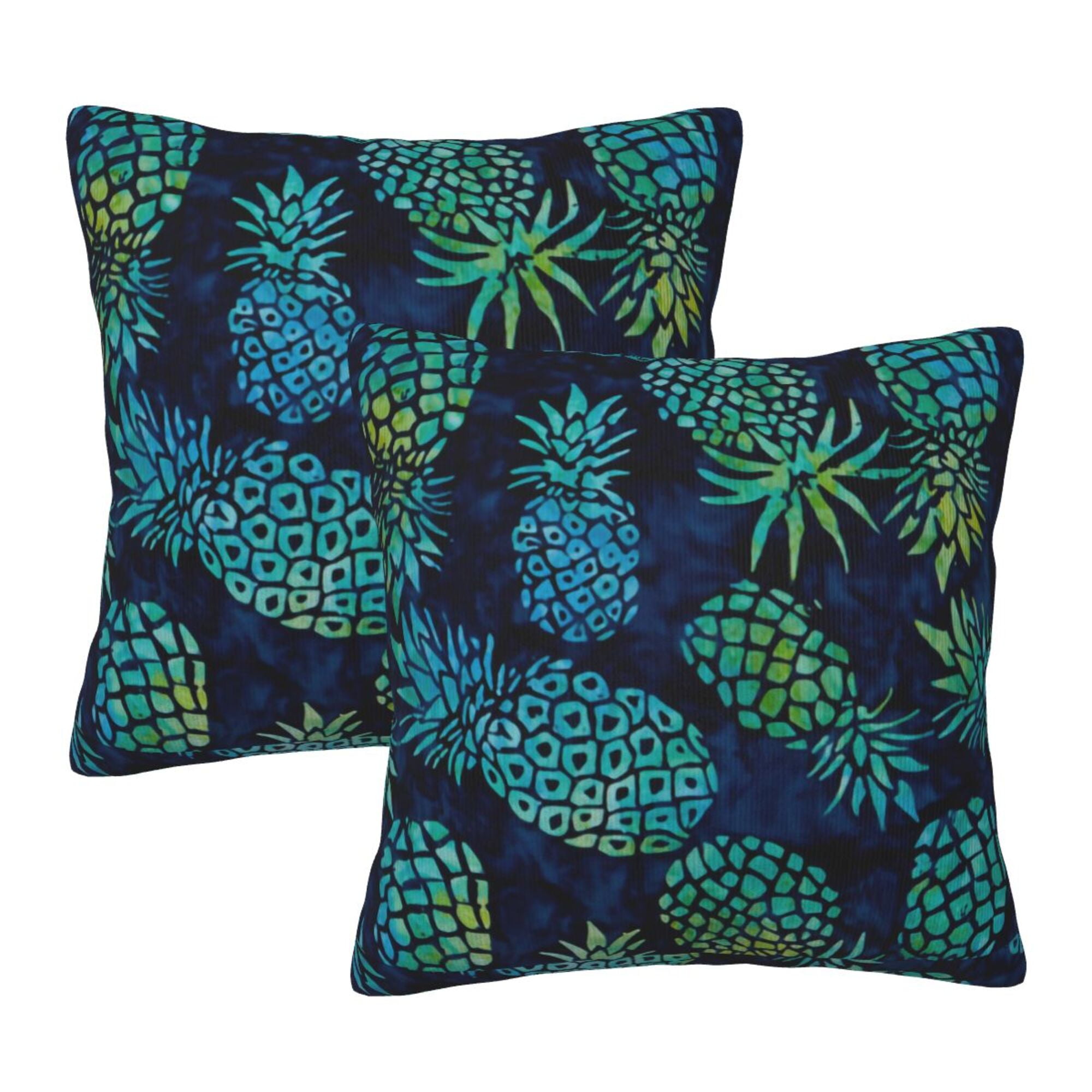 Home Throw Pillow Covers Pineapple Tropical Fruits Pineapple Blue ...