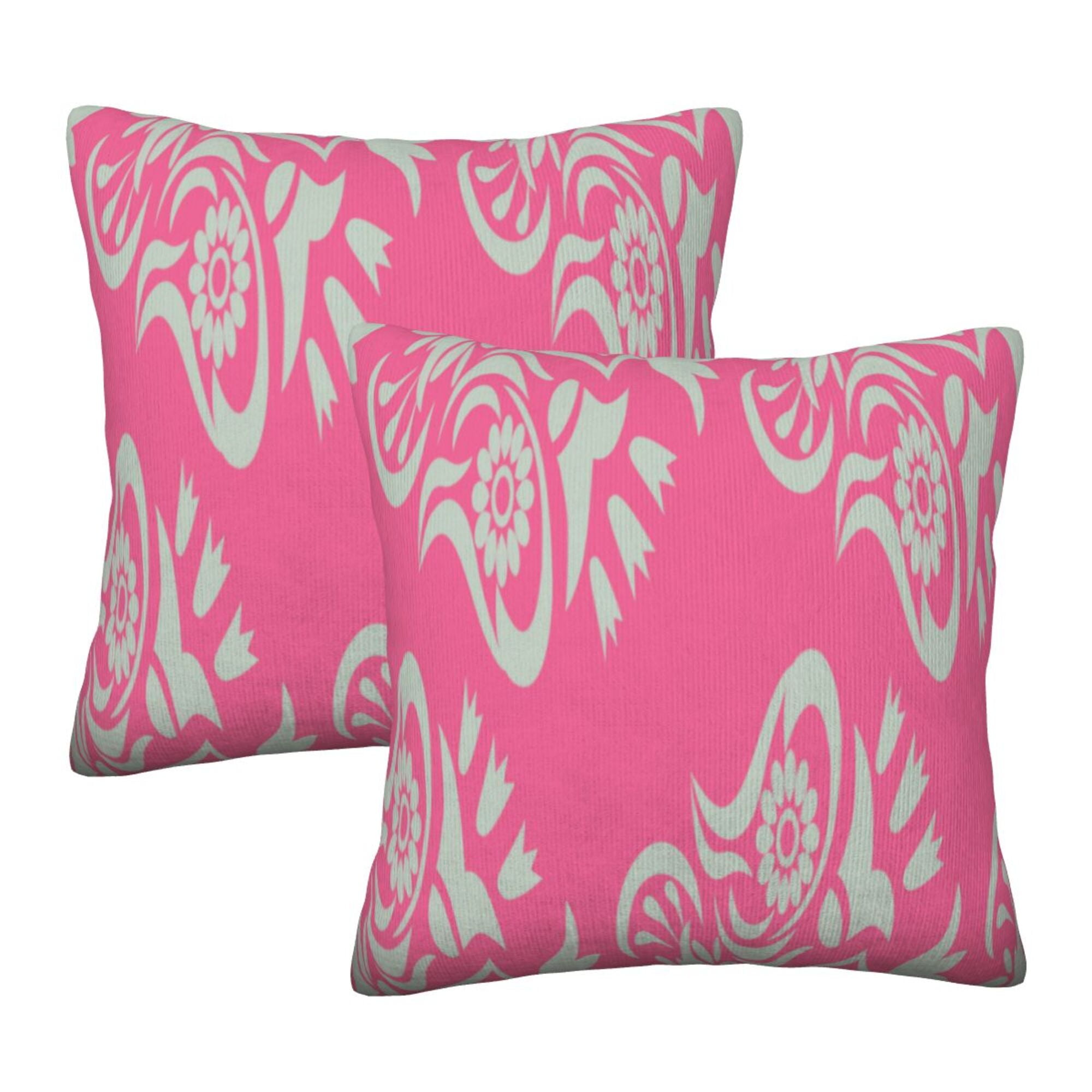 Home Throw Pillow Covers Seamless floral pattern background Square
