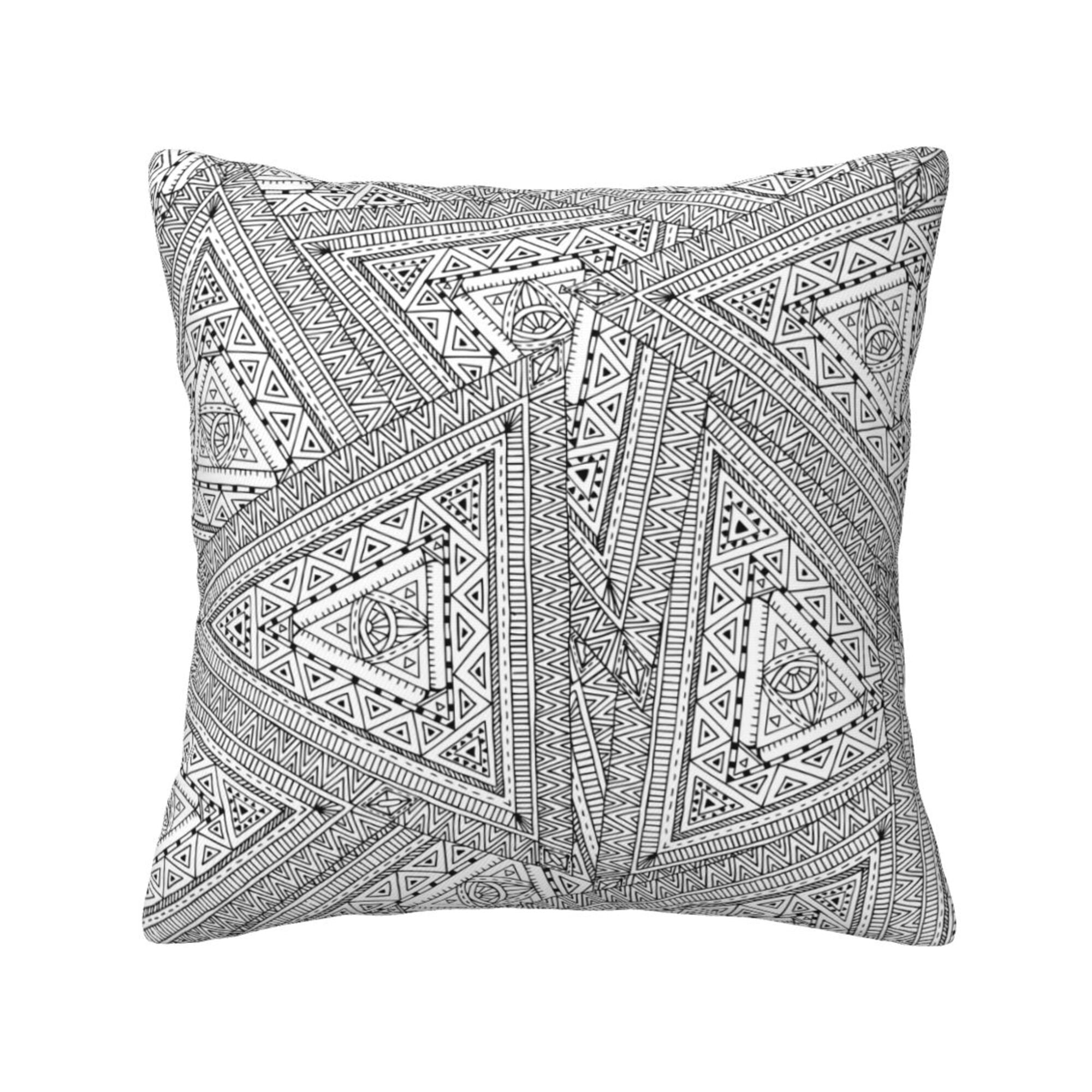 Home Throw Pillow Covers Two Sides Printed Flower Background Decor Sofa