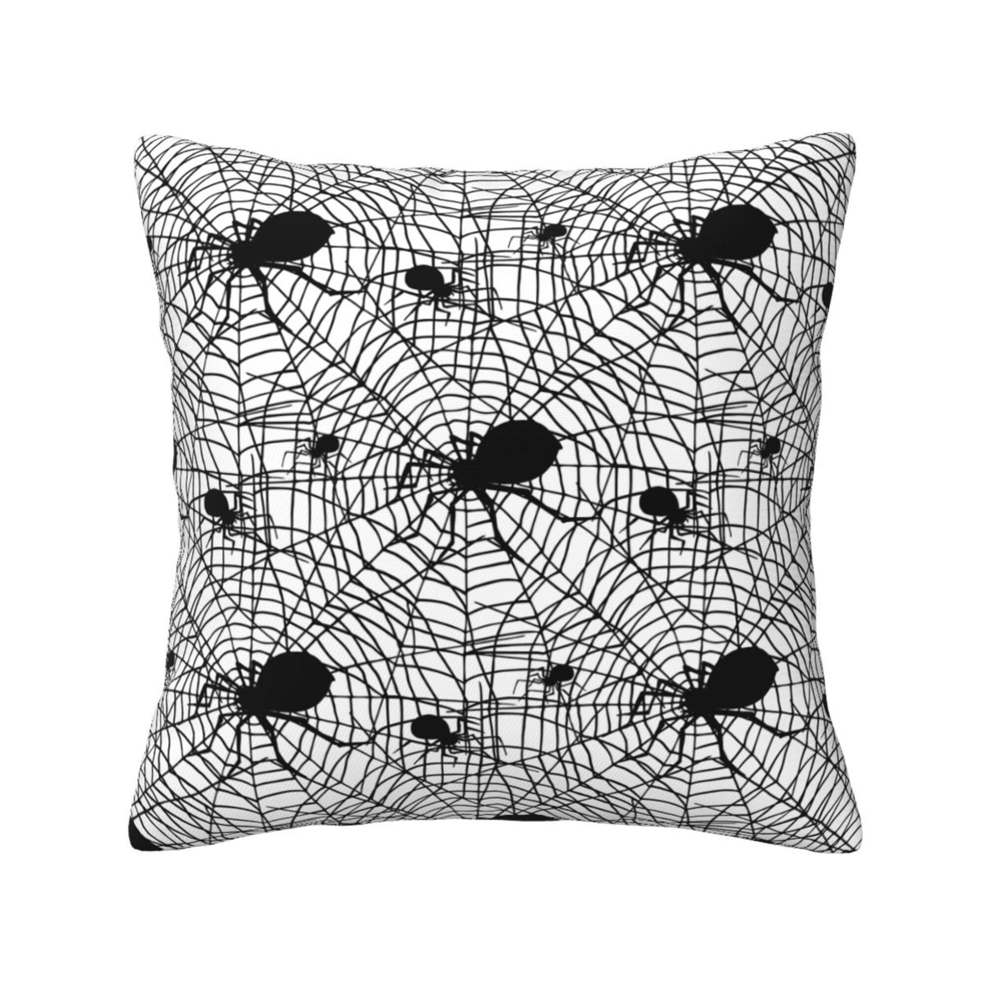 Home Throw Pillow Covers Two Sides Printed Spider  Spooky Spiders