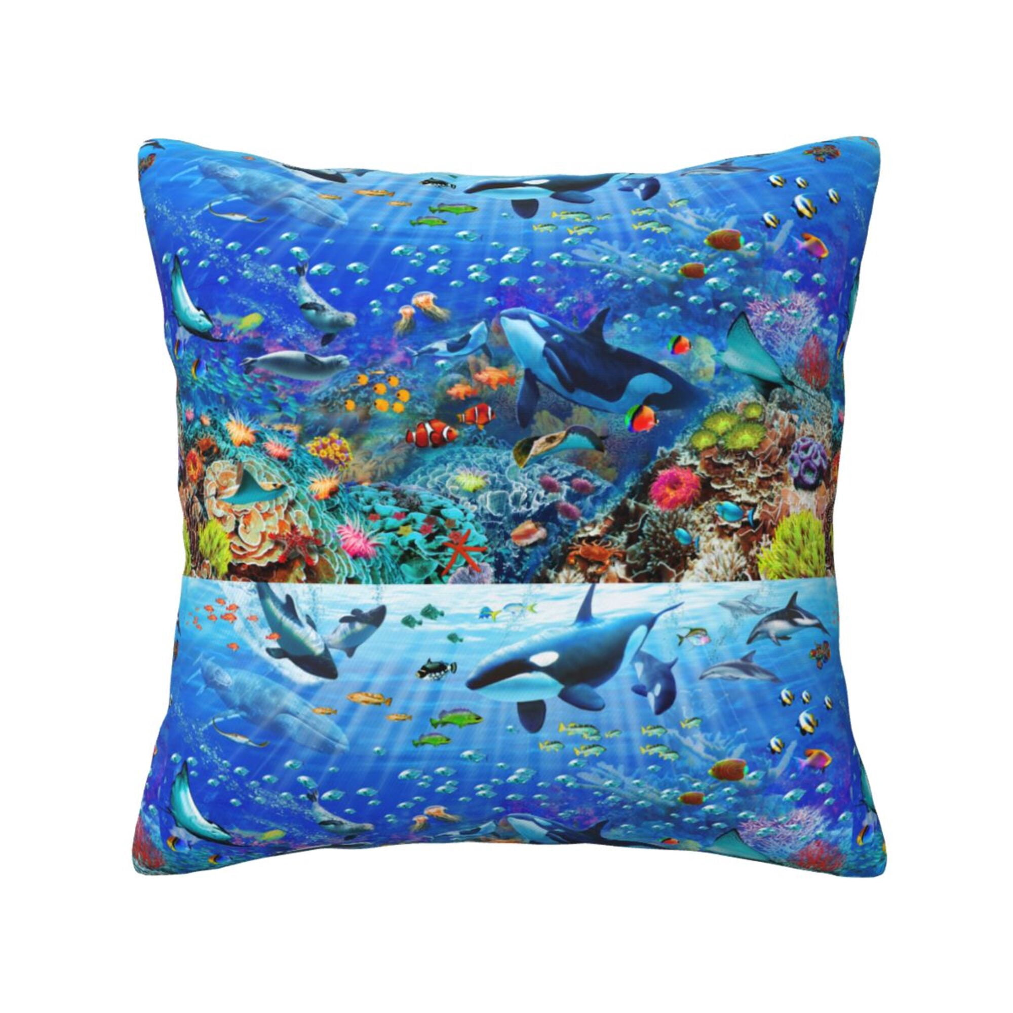 Underthesea Multi Floral Luxury Throw Pillow main image 0