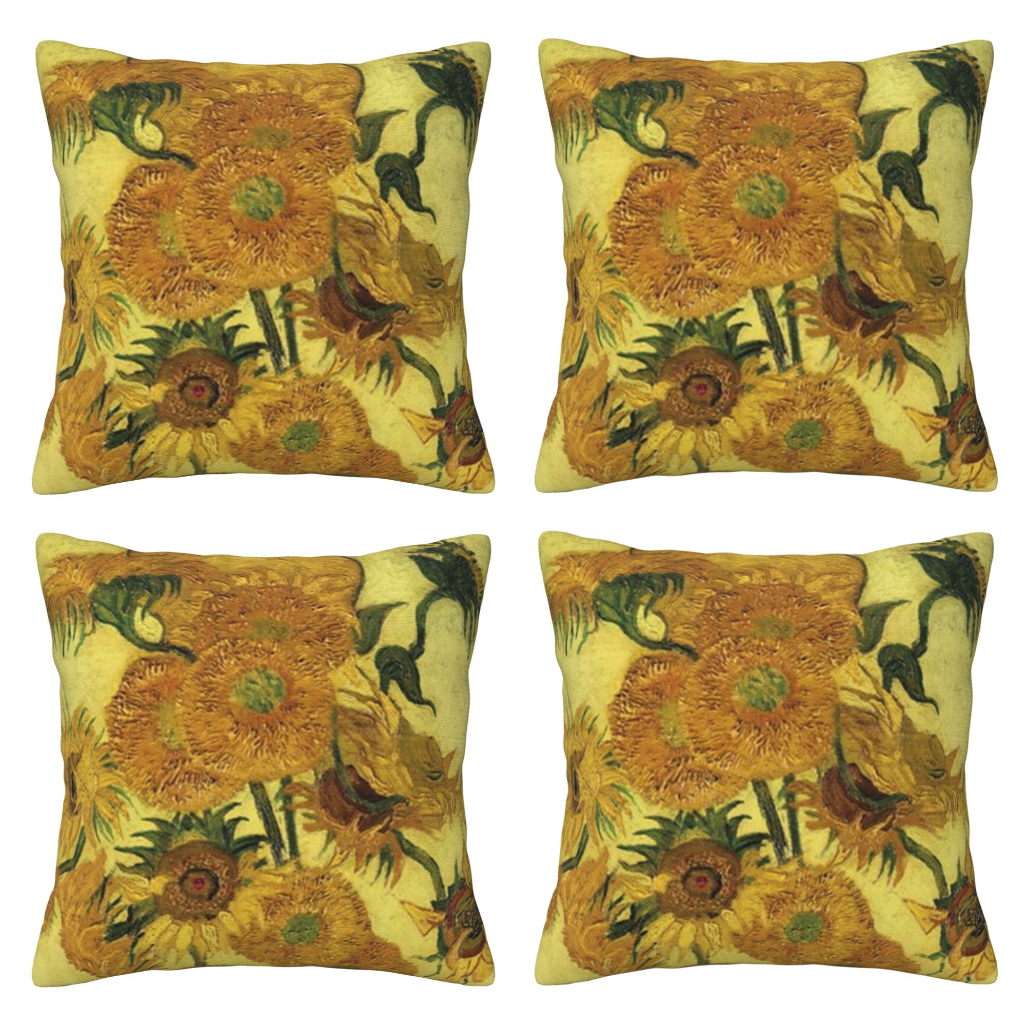 Home Throw Pillow Covers Two Sides Printed Van Gogh Sunflower Decor home-throw-pillow-covers-two-sides-printed-van-gogh-sunflower-decor