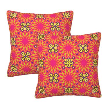 Custom Size Cotton Canvas Pillow Cover - Handmade Floral Cushion Case For Sofa Or Chair