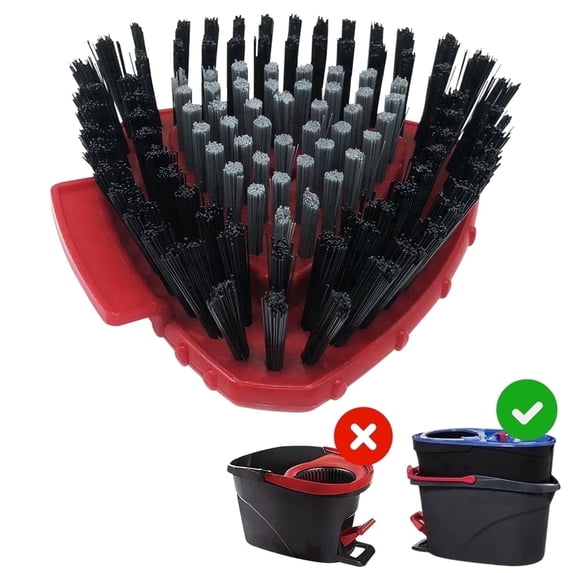 Home Times 1 Pack Scrub Brush Compatible with O Cedar RinseClean | Spin Mop Scrubber with Hard Bristles | Ideal for Kitchen, Deck, Bathroom & Floor