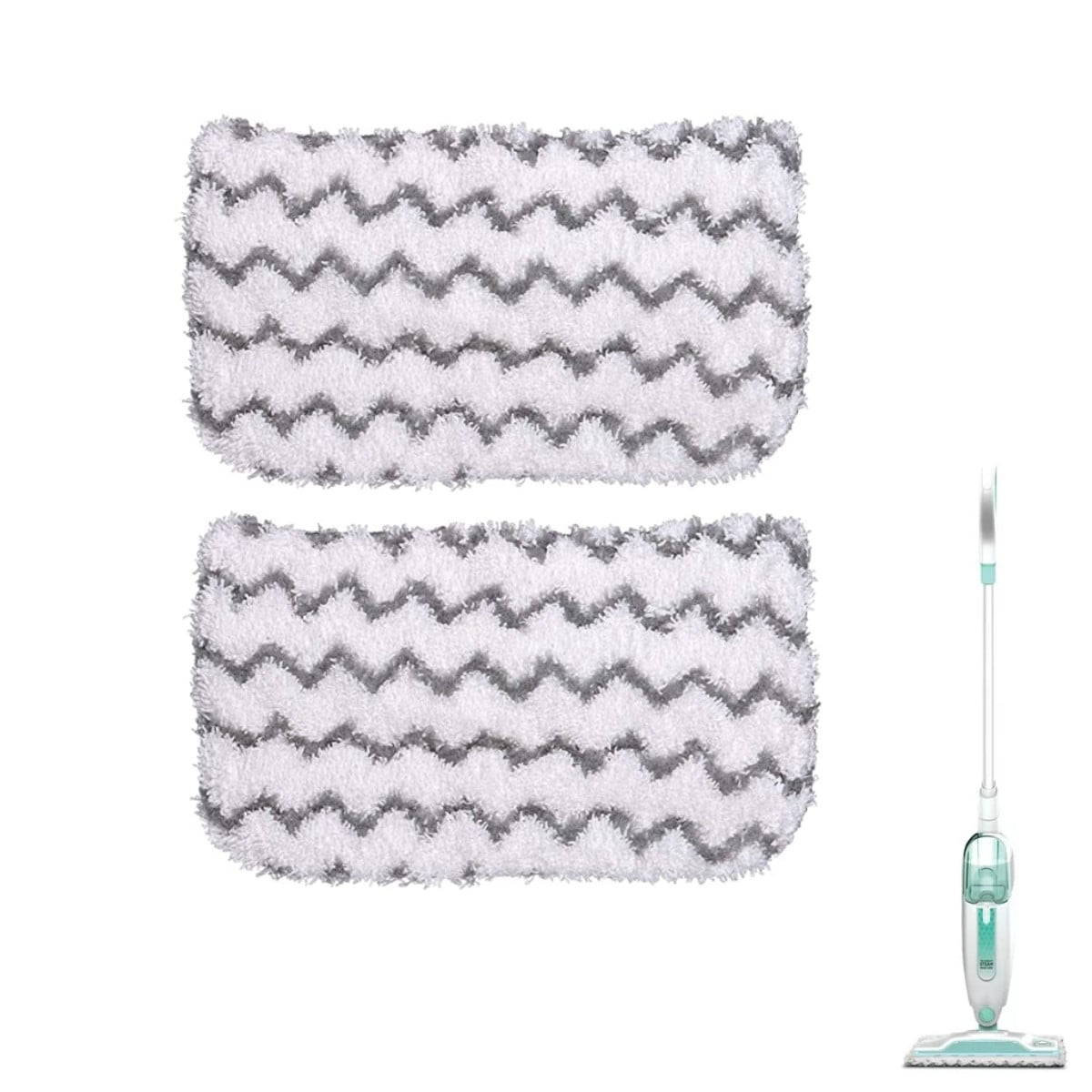 Home Times 2Pack Steam Mop Pads Compatible with Shark Steam Mop