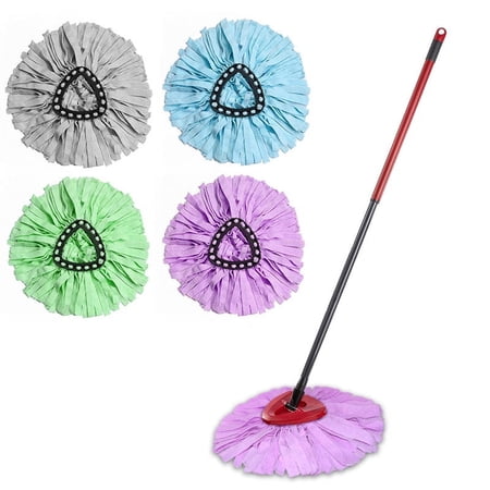 Home Times 4 Packs Spin Mop Refill For O-Cedar Easywring, O Cedar Mop Replace Head,Replacement Microfiber Spin Mop Head