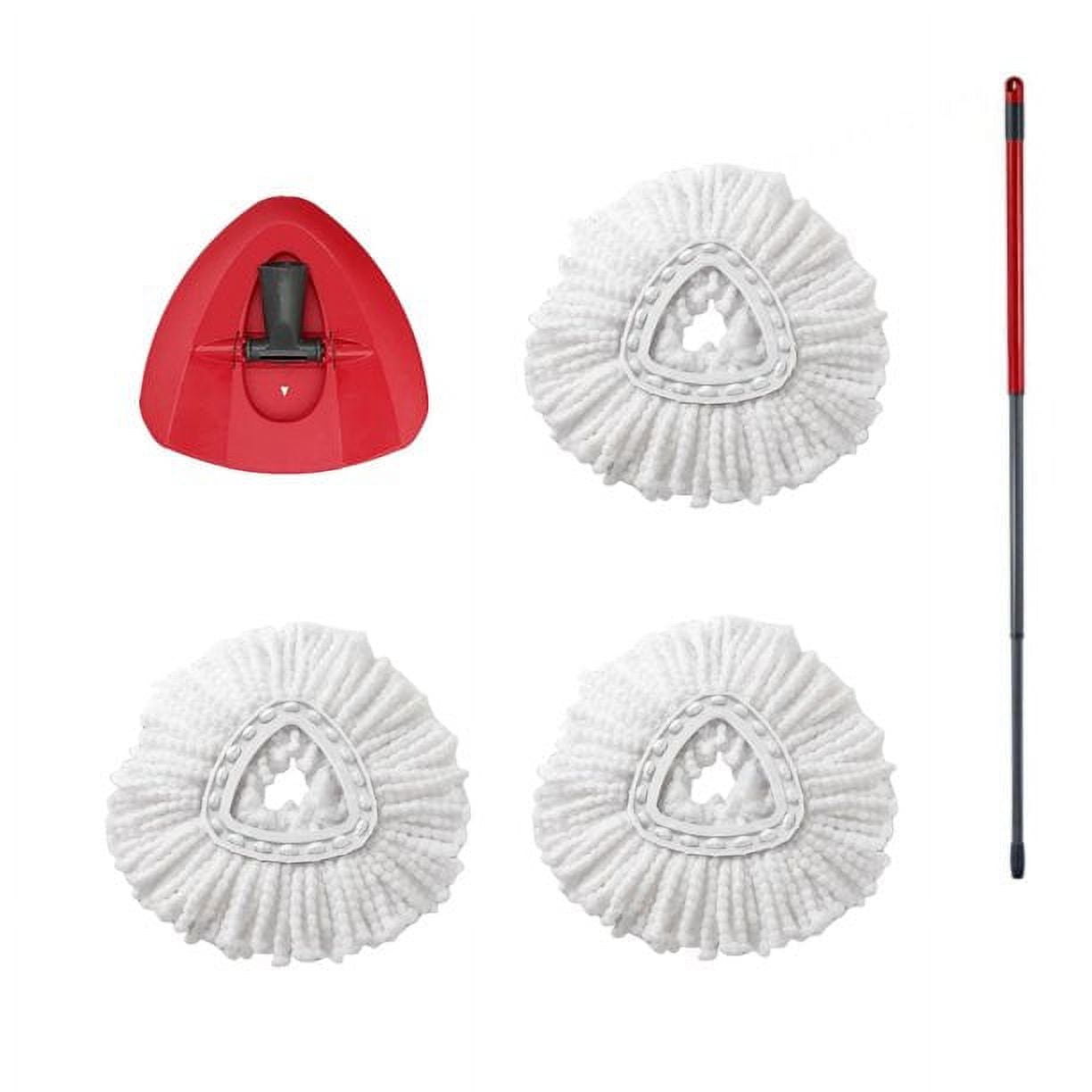 OCedar EasyWring Spin Mop Replacement Kit 3 Microfiber Head Refills