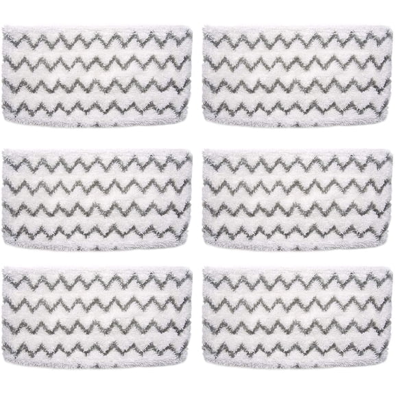Home Times 6 Packs Replacement Steam Mop Pads for Shark Steam Mop Hard Floor Cleaner S1000WM S1000 S1000A S1000C Microfiber Refills
