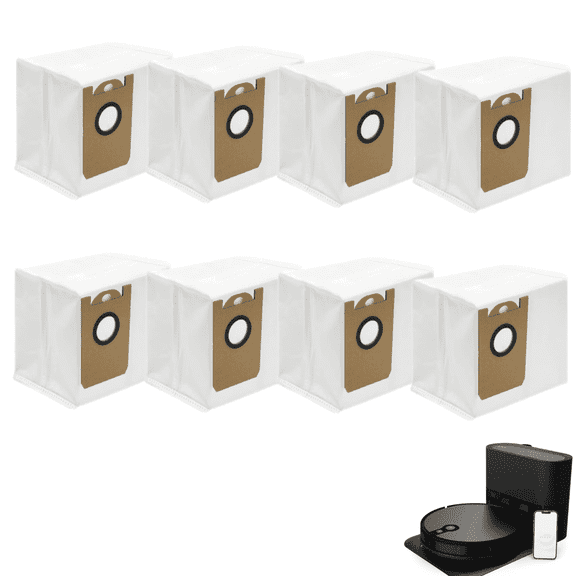 HYY Home Times 8 Packs Replacement Dust Bags For iHome AutoVac Nova / Eclipse Pro , For Kyvol Cybovac S31, For ionvac SmartClean V4 Part Accessories