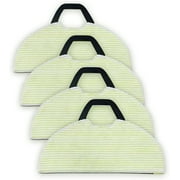 4 Packs Vacuum Mop Replacement Pads for Shark RV2400WD RV2610WA RV2620WD Reusable Hard Floor Cloth Expert Wet Replacement Microfiber Soft Pad