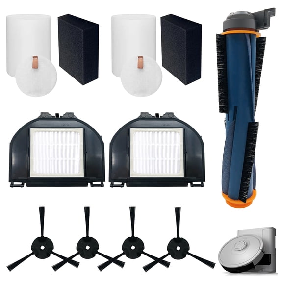 Home Times Replacement Parts Set Compatible with Shark Matrix RV2302AE Robot Vacuum RV2302AE RV2310AE AV2310 AV2310AE RV2300 RV2300S RV2320S UR2350AE HEPA Filter Main Brush Side Brushes