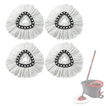 Home Times Spin Mop Head for O-Cedar Spin Mop Refill, EasyWring Spin Mop Microfiber Refill, Easy Cleaning Mop Head Replacement 4 Pack