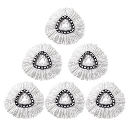 O-Cedar EasyWring Spin Mop Replacement Head, Microfiber Refill, 1 Count, Machine Washable 4 Pack