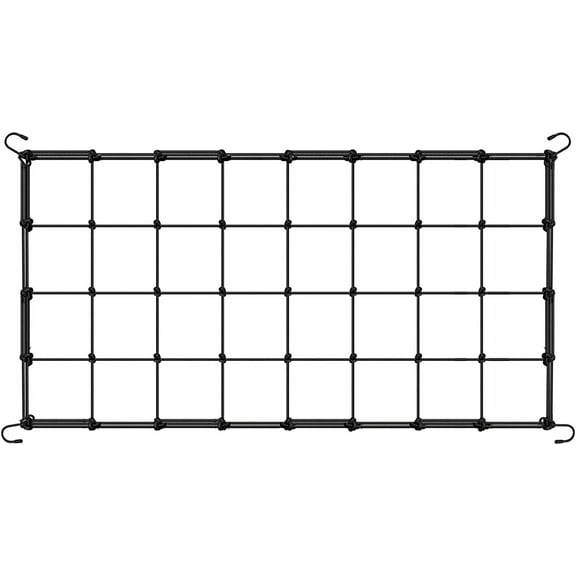 Home Times Trellis Netting 2x4 FT for Grow Tent, Heavy Duty Elastic Scrog Net with Hooks for Indoor Plant Growing Tents, Flexible Trellis Net Support for Hydroponics, Garden Climbing Plants