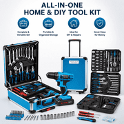 Home Tool Set Kit - 799PCS Home Auto Repair Tool Kit with Rolling Tool Box, Mechanic Tool Sets with 18V Max Cordless Power drill, Perfect for Homeowner, Diyer, Handyman