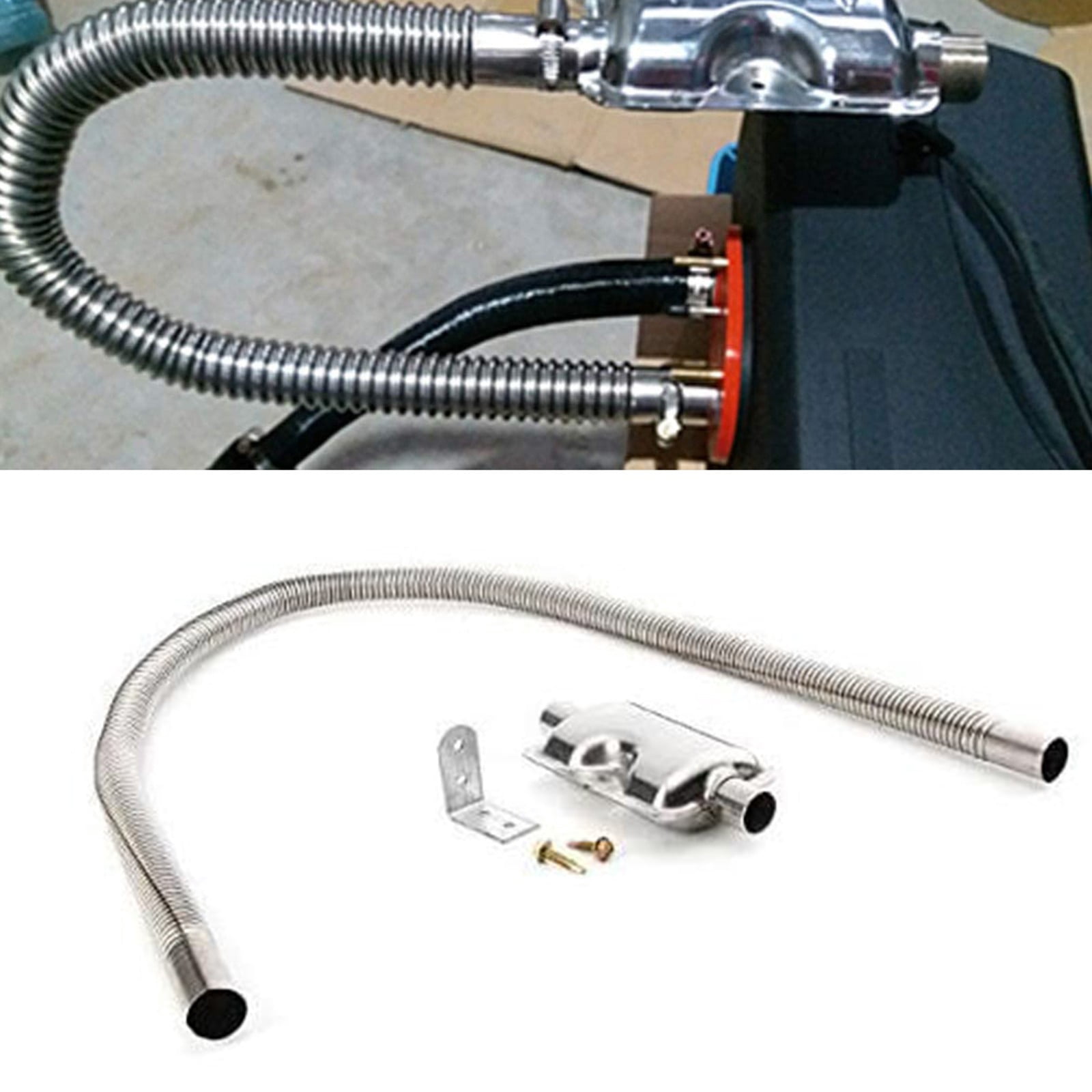 Home Tools 60cm Stainless Steel Exhaust Pipe And Muffler Household Car