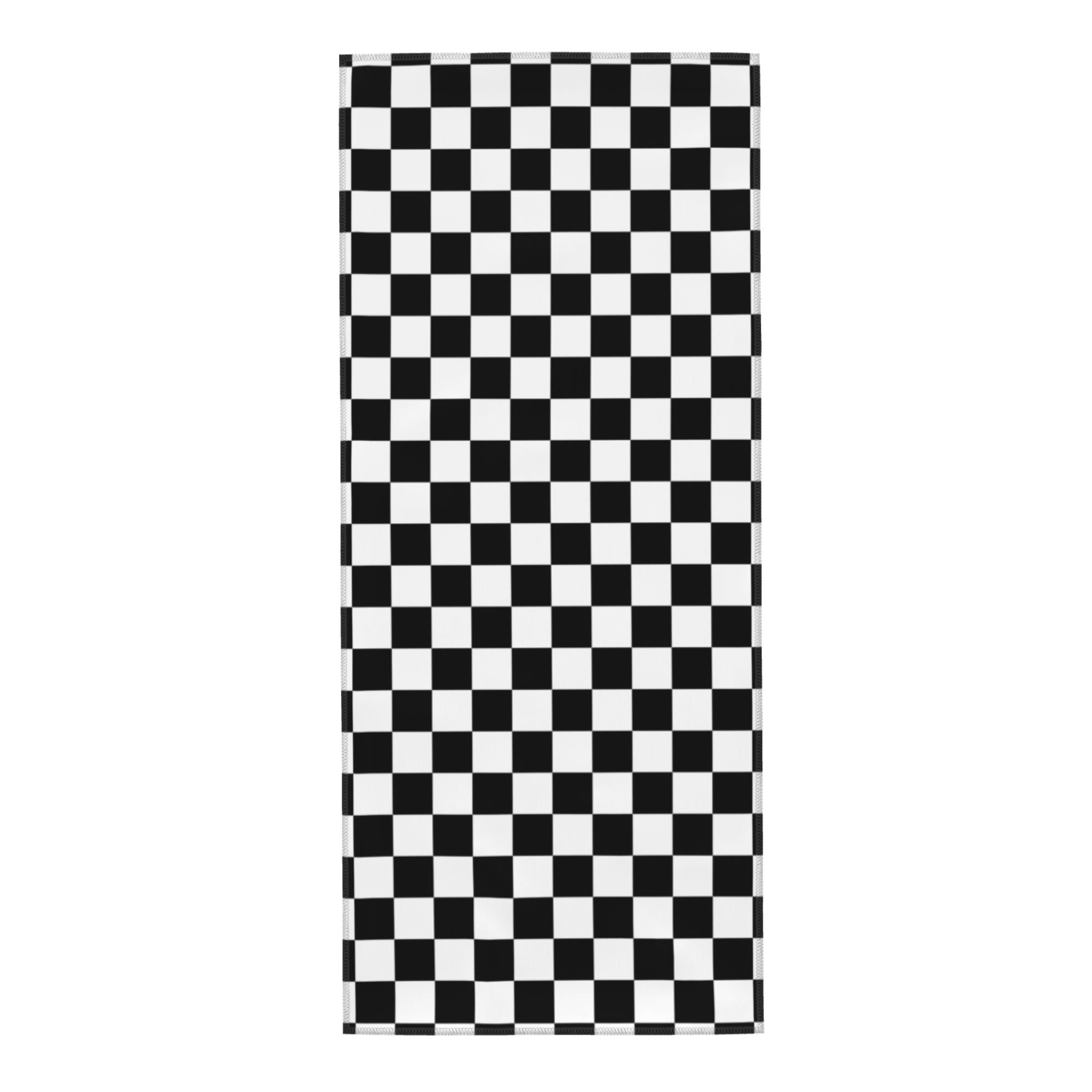 Home Towels Black And White Checkered Absorbent Hanging Hand Towel ...