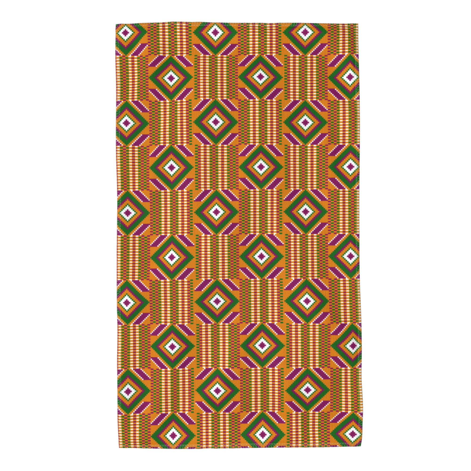 Home Towels Ghana Kente Fabric African Print Tribal Absorbent Hanging