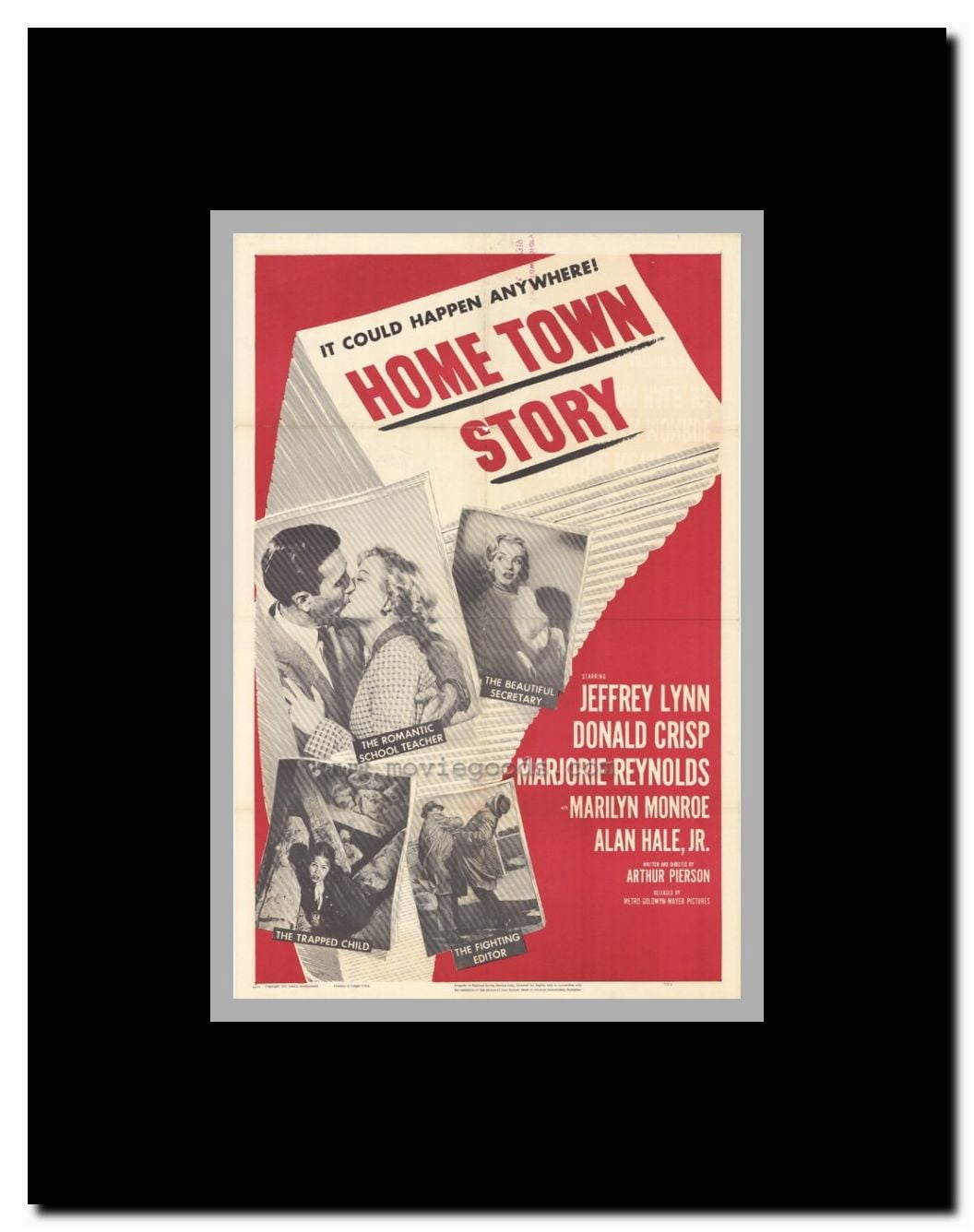 Home Town Story Framed Movie Poster