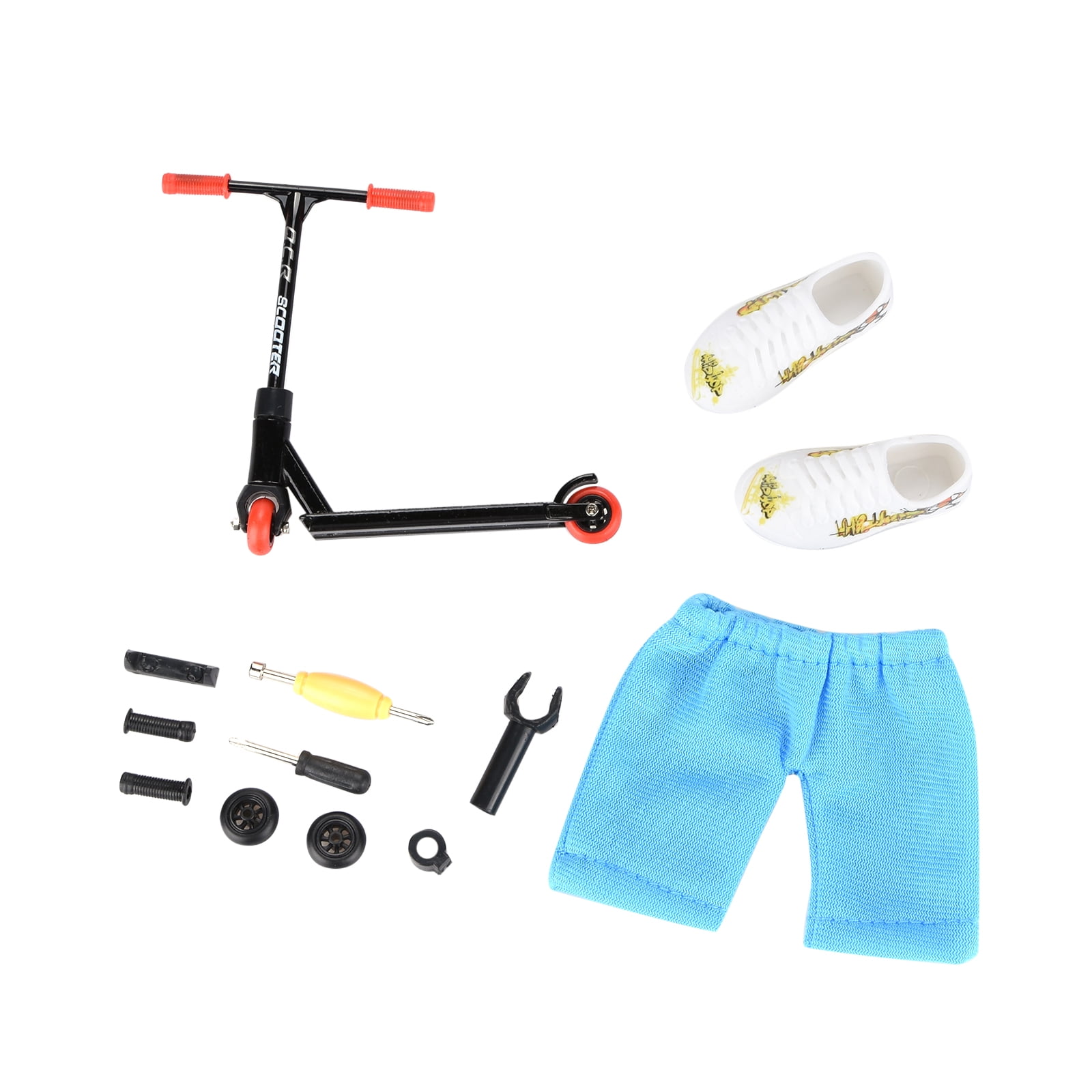 Home Toy Realistic Mini Finger Scooter Toy Set Complete with