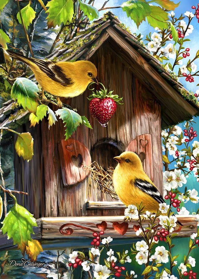 Springbok 500 Piece Home Tweet Home Jigsaw Puzzle for Adults – Made in USA