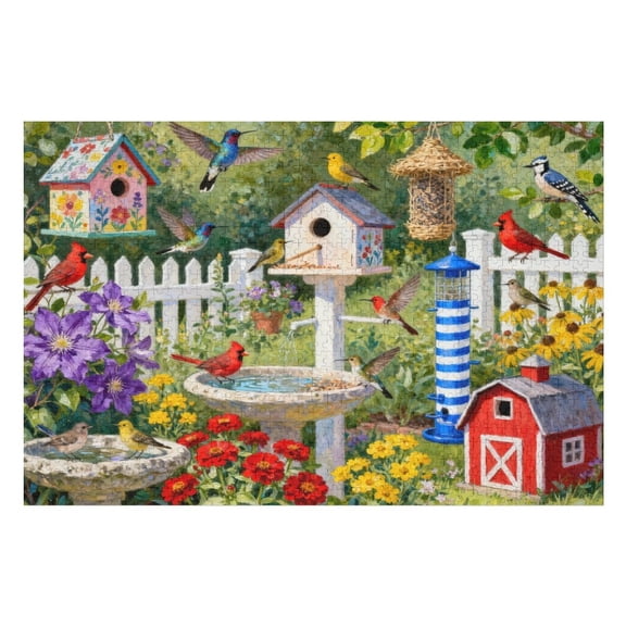 Home Tweet Home Birds 1000 Piece Jigsaw Puzzle for Adults, Fun and Colorful Bird, Challenging Nature Puzzle for Family Game Night, Relaxing Puzzles for Adults and Seniors