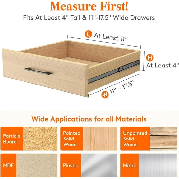 Home US White 14-Compartment Drawer Organizer