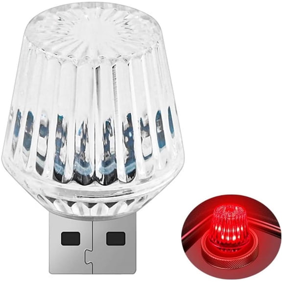 Home USB Atmosphere Nightlight, Led Bedroom Lamp Decoration USB Rechargeable Portable Mini USB Disco Light Universal Fit for Bathroom, Car, Kitchen, Christmas Parties