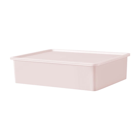 Mmeneyy Home Underwear Storage Box with Lid, Stackable Plastic Drawer Pantie Organizer for Closet, 11''x8.3''x3''