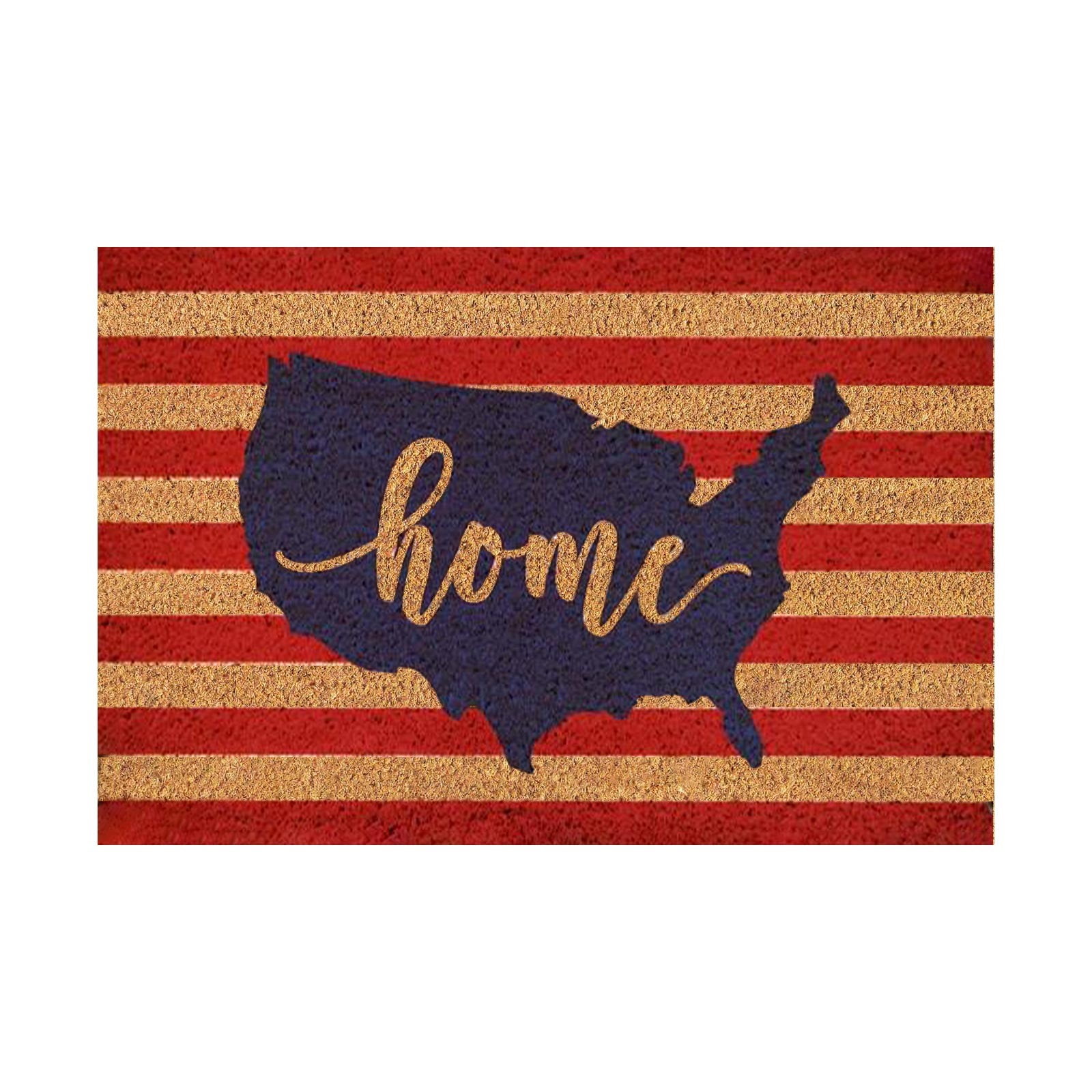 Home United States Of America Flag Stripes Door Mat 4th Of July