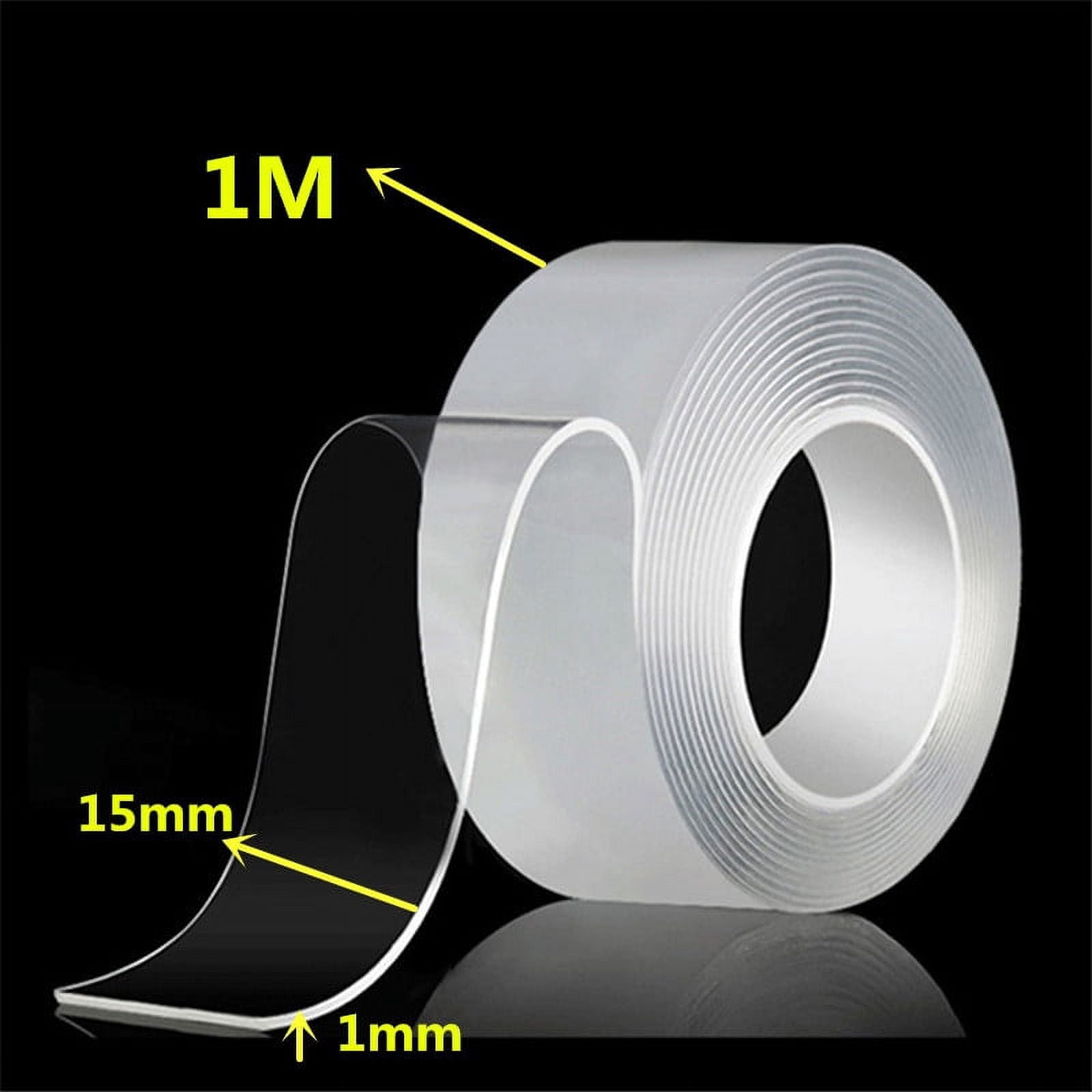 Home Use Double Sided Nano Tape 1m/3m/5m for Wall Mounting Mirror Fixing Kitchen Bathroom Waterproof Adhesive Tape