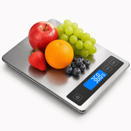 Digital Kitchen Scale, Stainless Steel Precise Food Scale for Baking, Food Scale