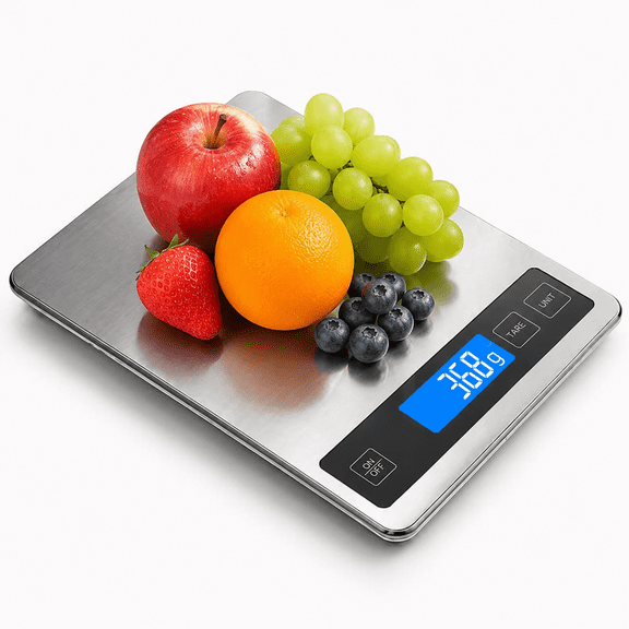 Digital Kitchen Scale, Stainless Steel Precise Food Scale for Baking, Food Scale