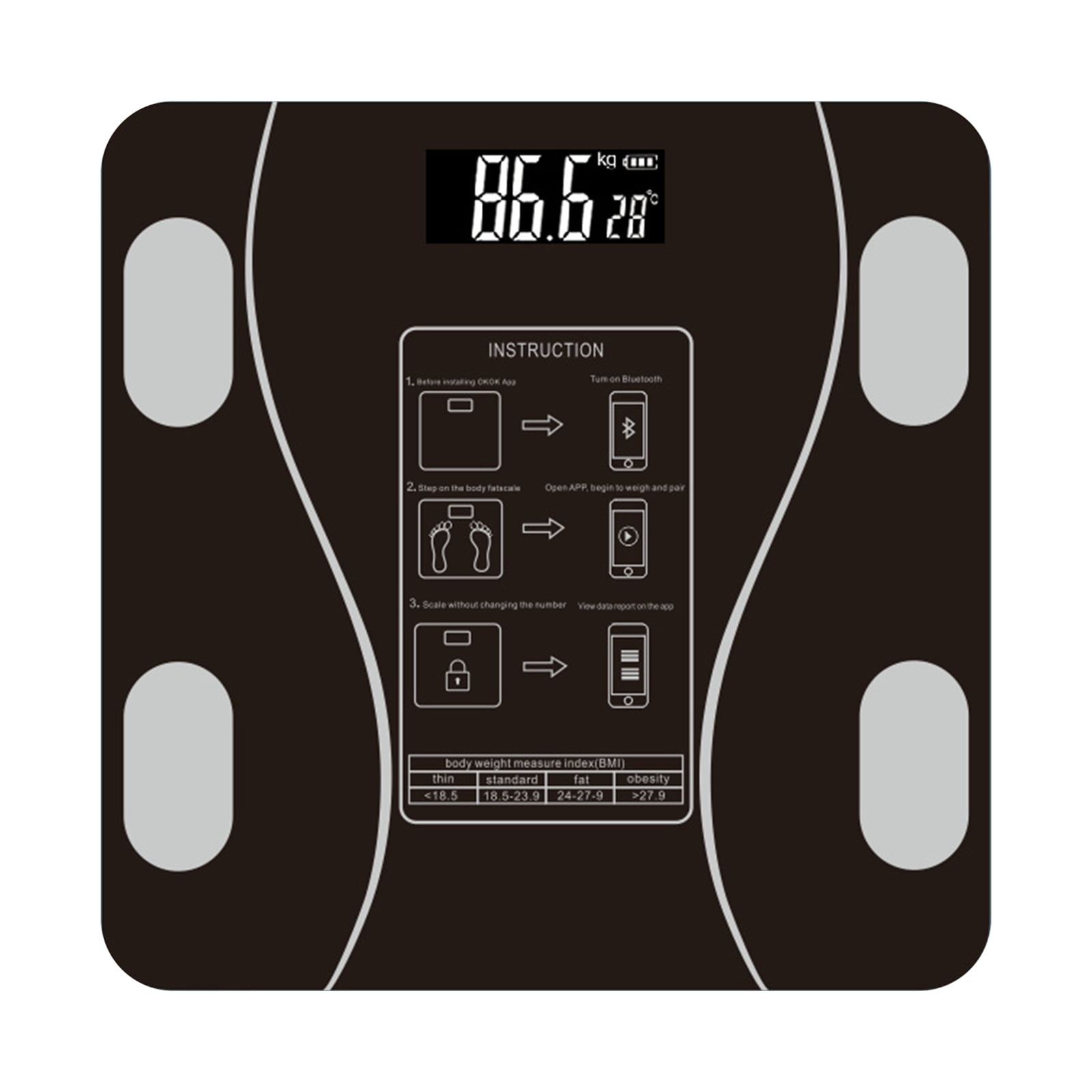 Home Use Intelligent Body Fat Scale Electronic Digital Weight Scale