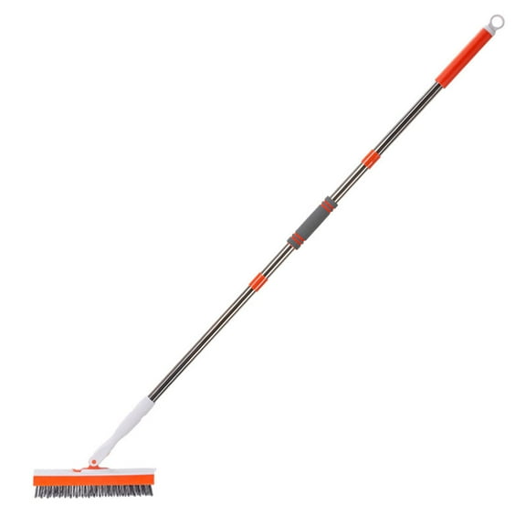 Home Use Manual Telescopic Floor Scrubber Brush Rotating Cleaning Tool For Hardwood Tile
