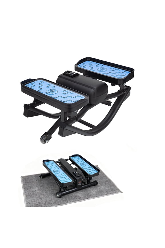 Home Use Walking Stepper Machine, Full Body Aerobic Exercise Equipment for Leg & Waist Toning, Indoor Fitness Cardio for Weight Loss