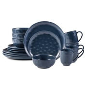 Home VSS, Stoneware Sky Star 16pc Organic Dinnerware Set, Grey