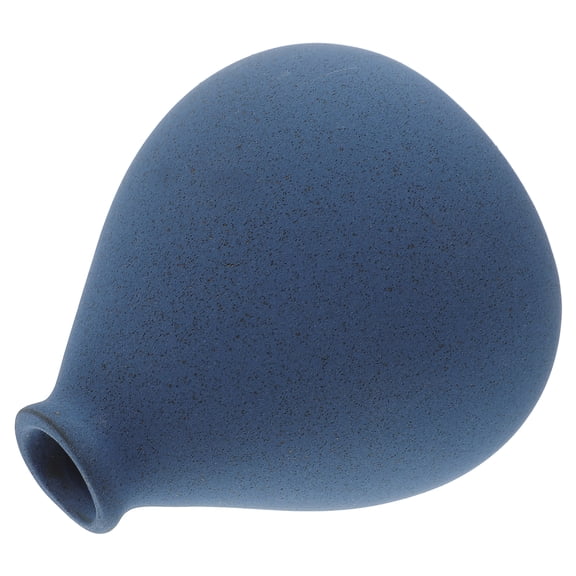 HOMEMAXS Blue Ceramic Flower Vase for Decor Simple and Small Vase for Living Room